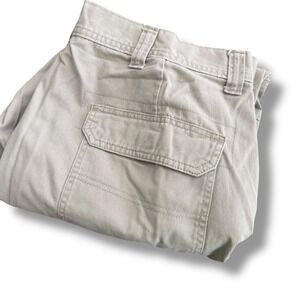 Wrangler Mens Tan Cargo‎ Pants Size 38x29 Cotton Utility Work Outdoor